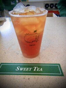 Sweet Tea is a classic southern beverage option that is gluten free at The Masters