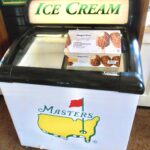 A photo of Ice Cream options at The Masters, check labels for gluten free options.