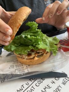 Grilled Chicken Sandwich on a gluten free bun from Chick-fil-A