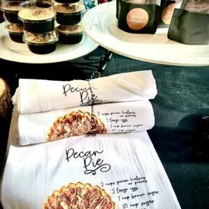 Pecan Pie Recipe Gift Towel, Lanier Family Recipe